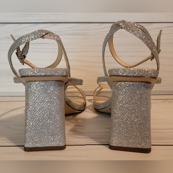 Jessica Simpson silver high heel shoes size 7M - Picture 4 of 7